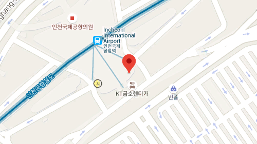 仁川机场1号航站楼中心 지도 이미지