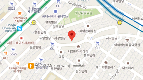 Hongdae Center 지도 이미지